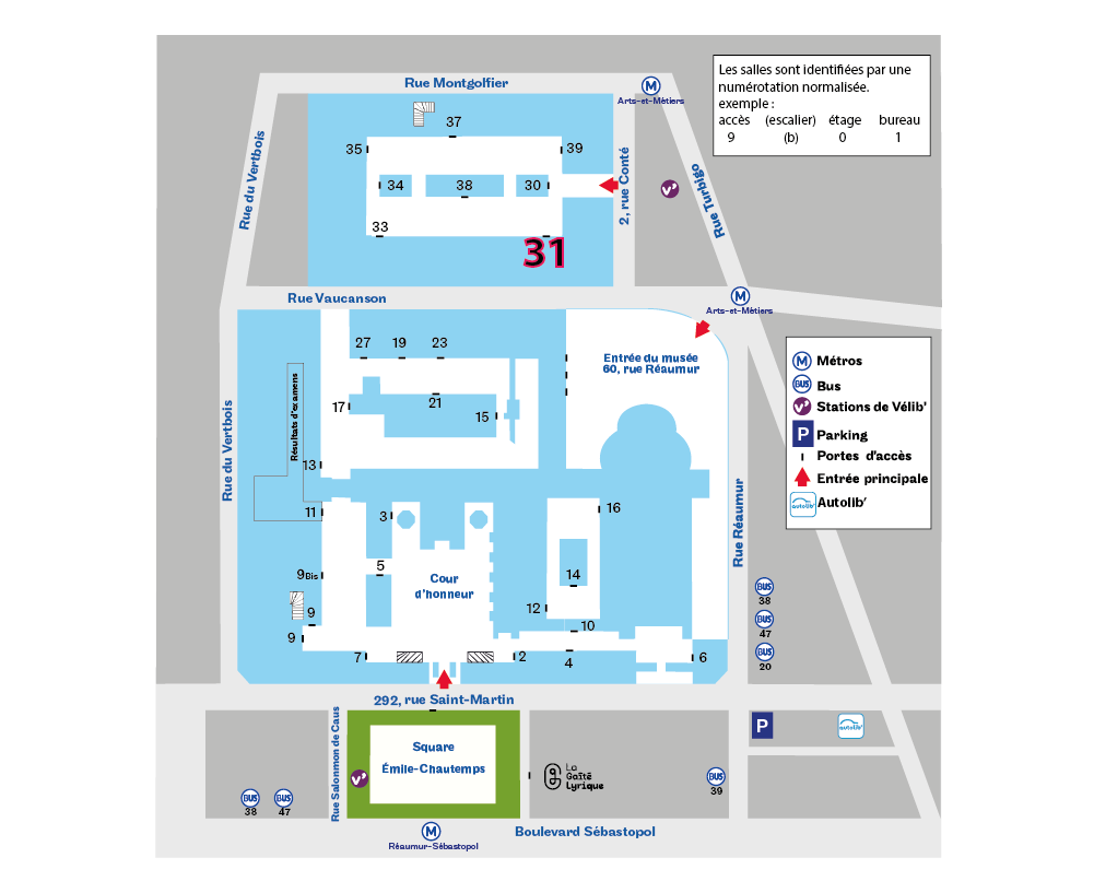 Plan d'accès à l'accès 31